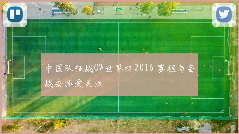 中国队征战OW世界杯2016 赛程与备战安排受关注